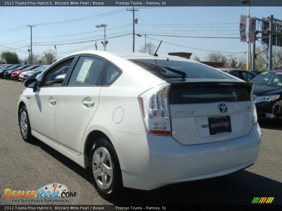 2011 Toyota Prius Hybrid II Blizzard White Pearl / Bisque Photo #4