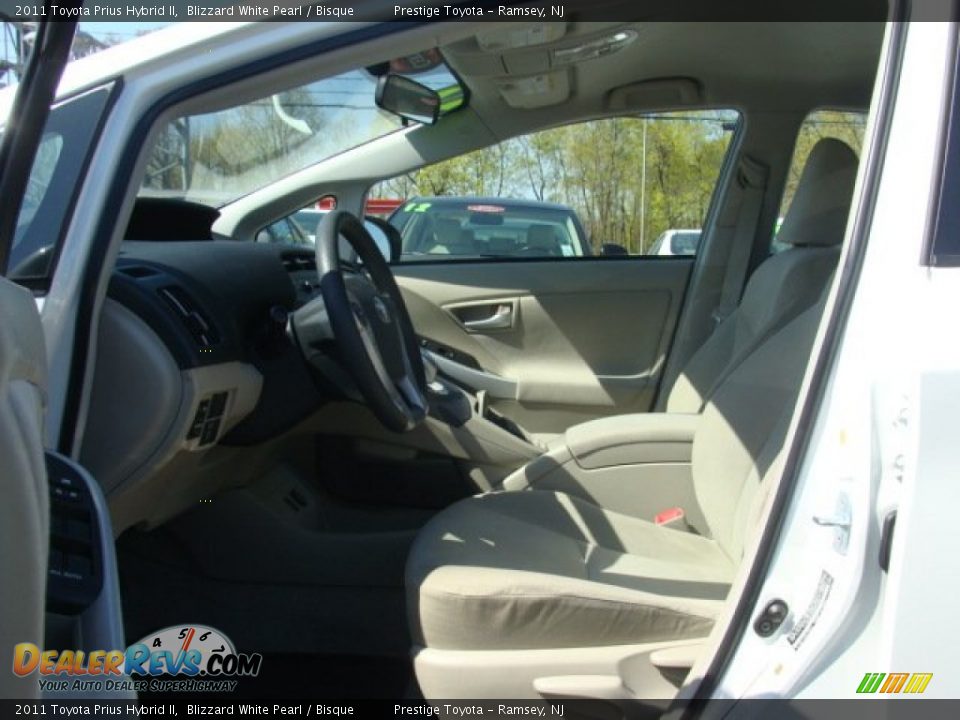 2011 Toyota Prius Hybrid II Blizzard White Pearl / Bisque Photo #7
