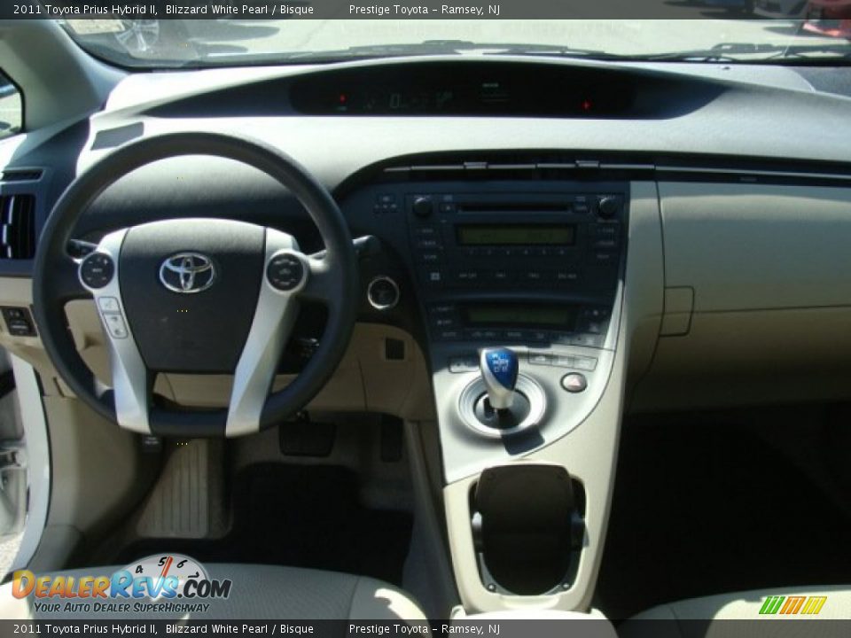 2011 Toyota Prius Hybrid II Blizzard White Pearl / Bisque Photo #9