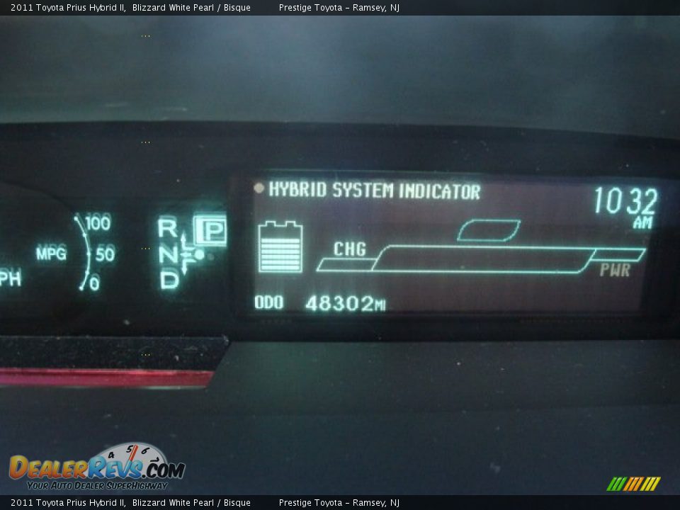 2011 Toyota Prius Hybrid II Blizzard White Pearl / Bisque Photo #10