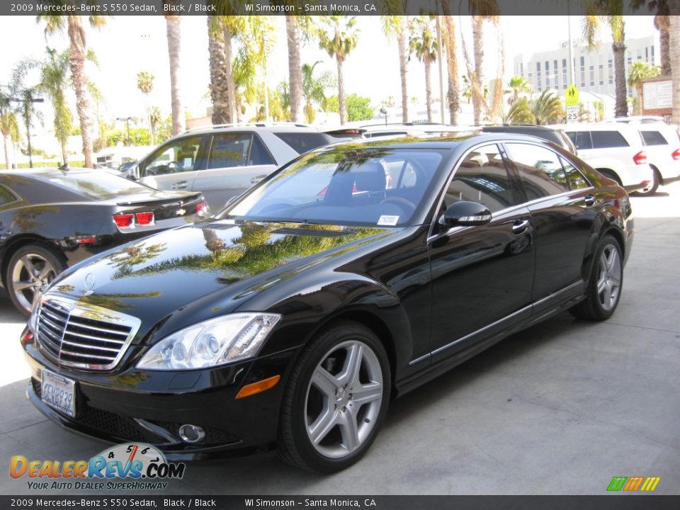 2009 Mercedes-Benz S 550 Sedan Black / Black Photo #5