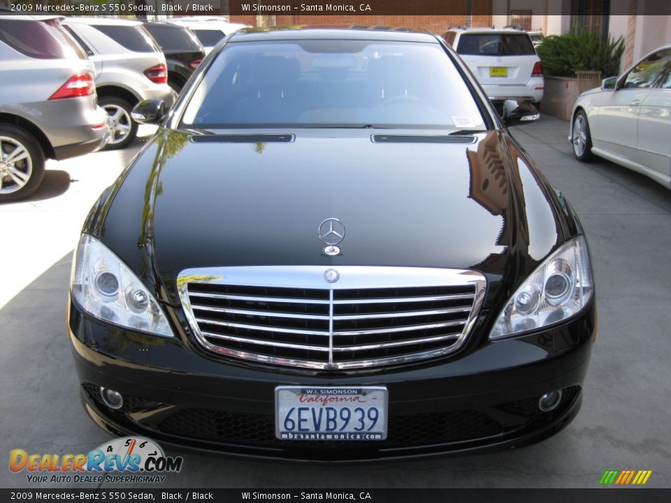 2009 Mercedes-Benz S 550 Sedan Black / Black Photo #6