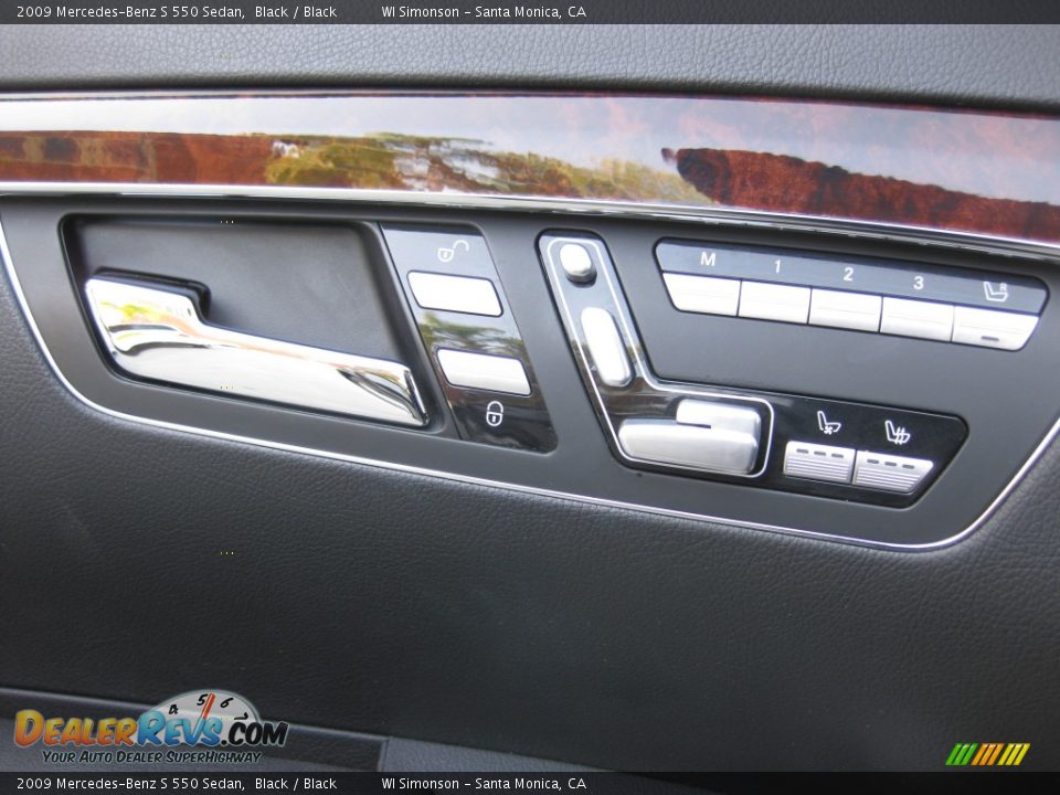 2009 Mercedes-Benz S 550 Sedan Black / Black Photo #7