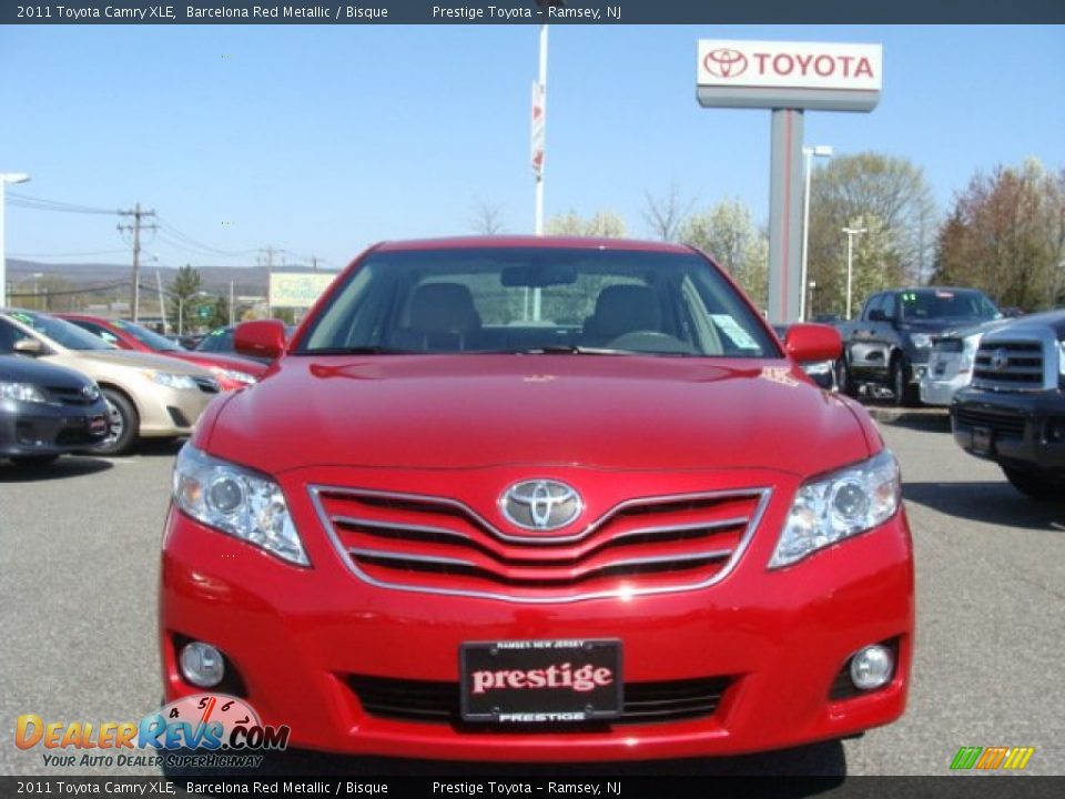 2011 Toyota Camry XLE Barcelona Red Metallic / Bisque Photo #2