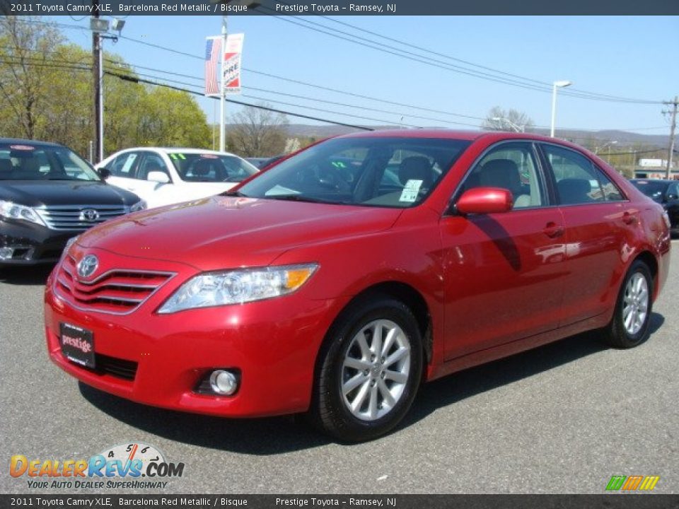 2011 Toyota Camry XLE Barcelona Red Metallic / Bisque Photo #3