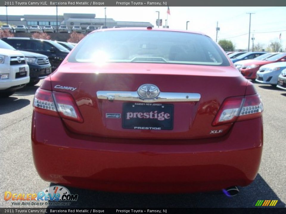 2011 Toyota Camry XLE Barcelona Red Metallic / Bisque Photo #5