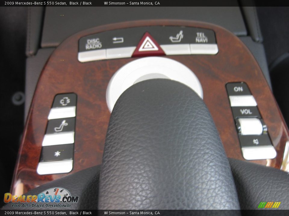 2009 Mercedes-Benz S 550 Sedan Black / Black Photo #13