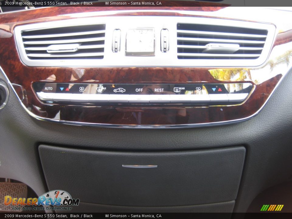 2009 Mercedes-Benz S 550 Sedan Black / Black Photo #14