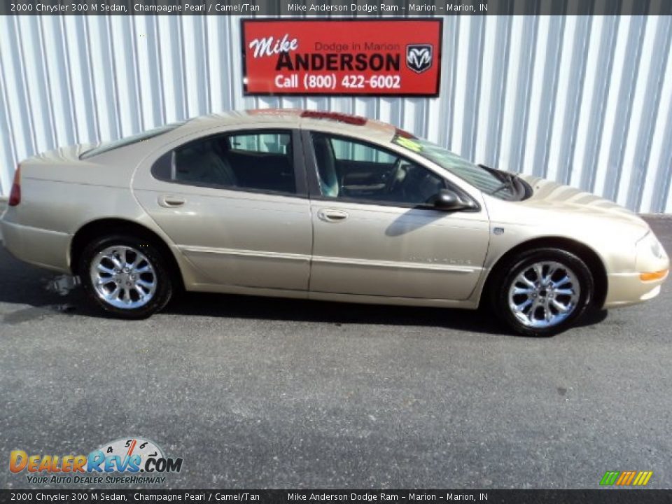 2000 Chrysler 300 M Sedan Champagne Pearl / Camel/Tan Photo #2