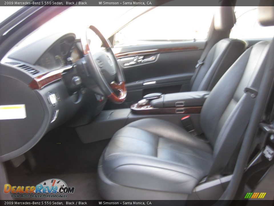 2009 Mercedes-Benz S 550 Sedan Black / Black Photo #18