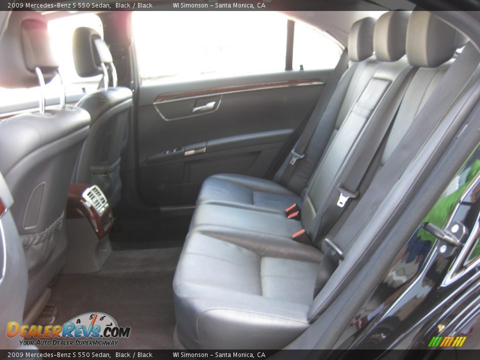 2009 Mercedes-Benz S 550 Sedan Black / Black Photo #19