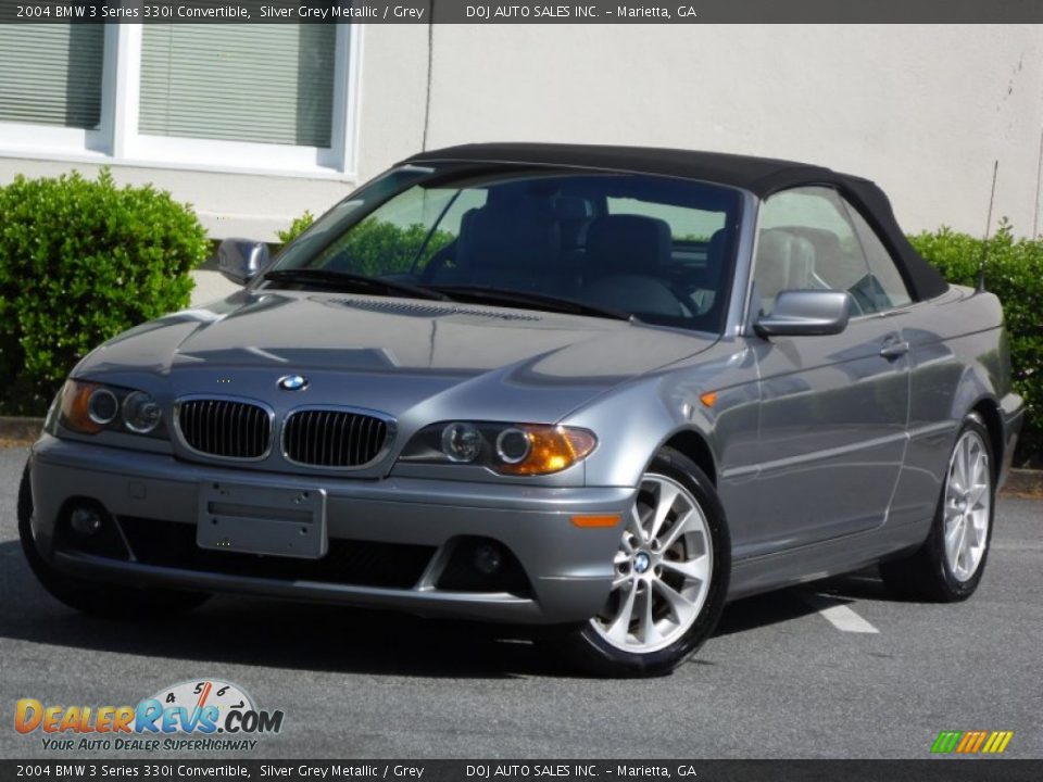2004 BMW 3 Series 330i Convertible Silver Grey Metallic / Grey Photo #1