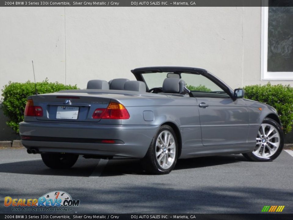 2004 BMW 3 Series 330i Convertible Silver Grey Metallic / Grey Photo #2