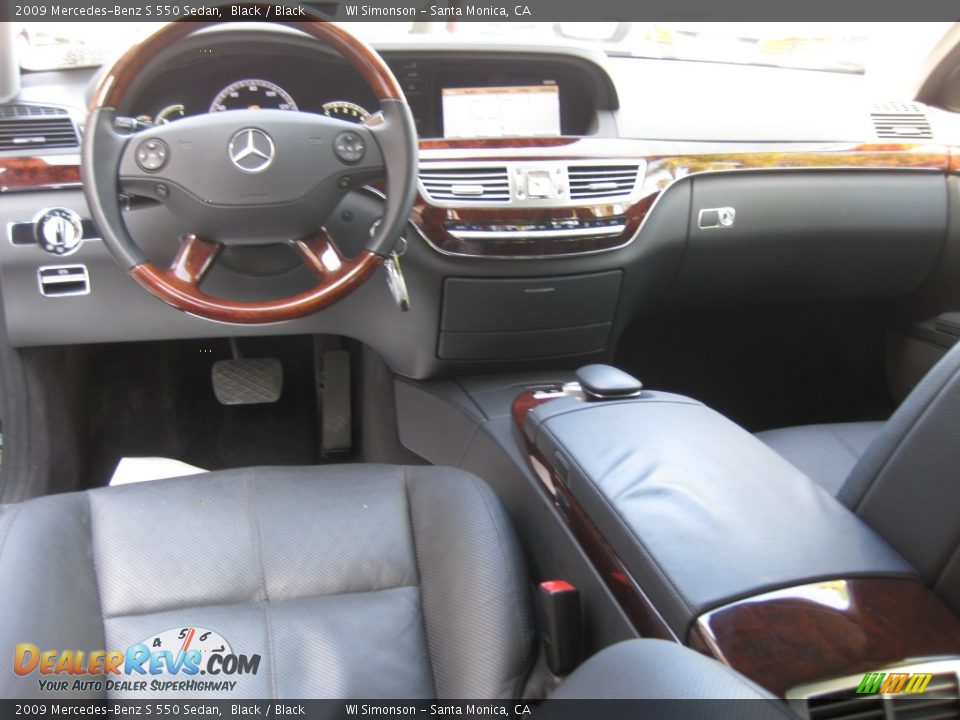 2009 Mercedes-Benz S 550 Sedan Black / Black Photo #20