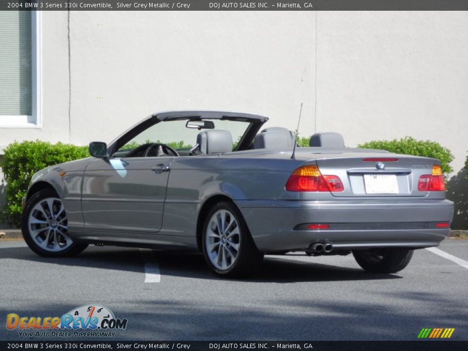 2004 BMW 3 Series 330i Convertible Silver Grey Metallic / Grey Photo #3