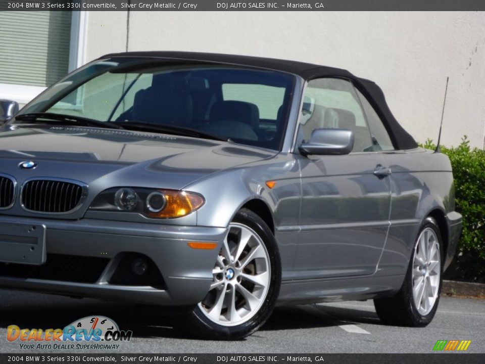 2004 BMW 3 Series 330i Convertible Silver Grey Metallic / Grey Photo #6