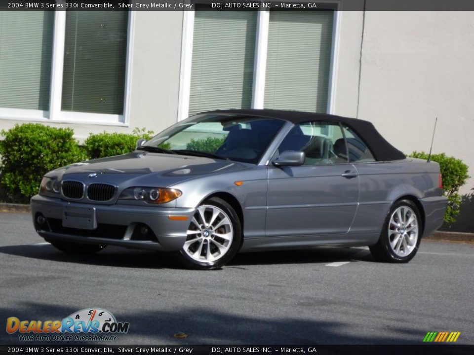 2004 BMW 3 Series 330i Convertible Silver Grey Metallic / Grey Photo #7