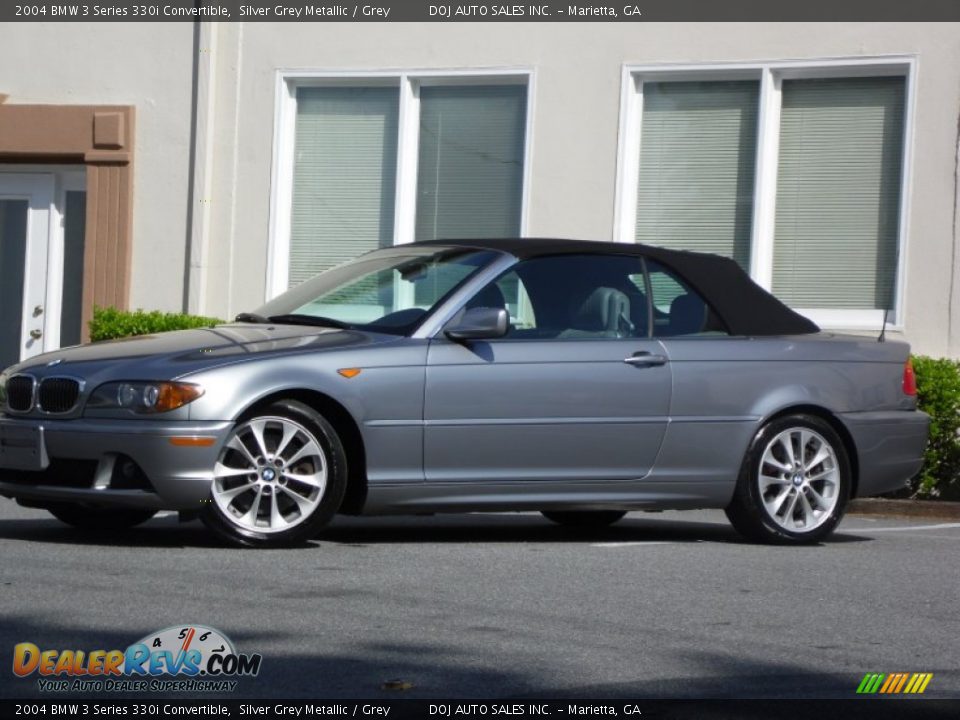 2004 BMW 3 Series 330i Convertible Silver Grey Metallic / Grey Photo #8