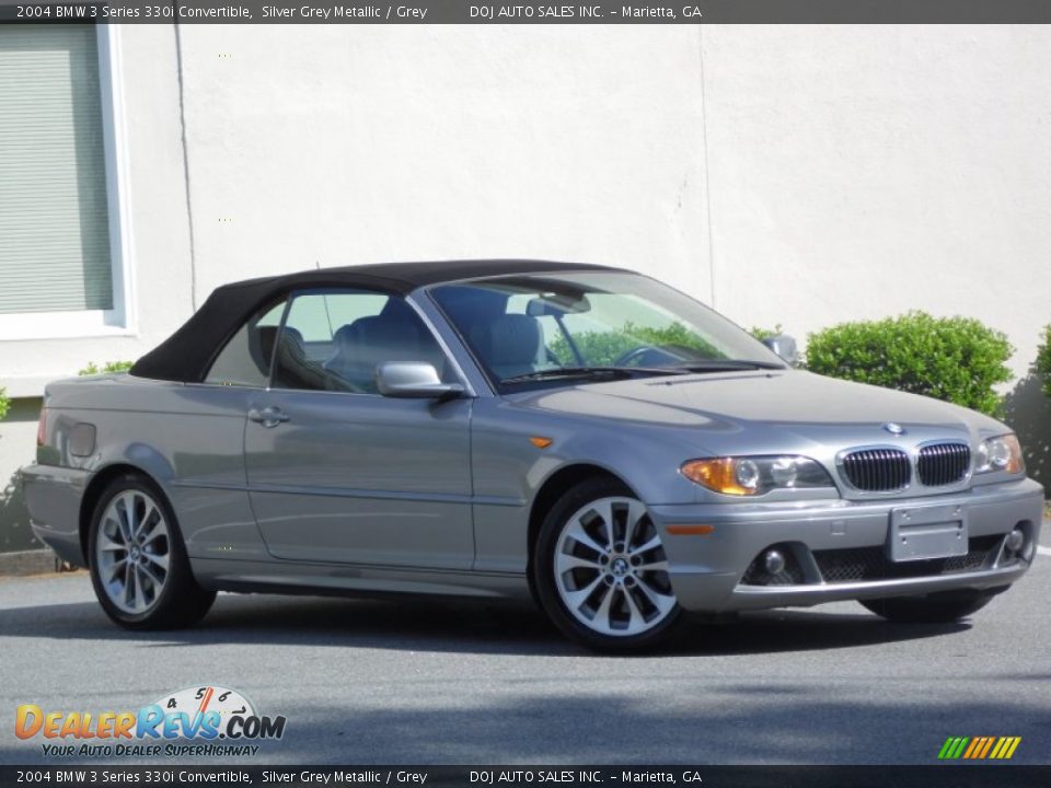 2004 BMW 3 Series 330i Convertible Silver Grey Metallic / Grey Photo #9