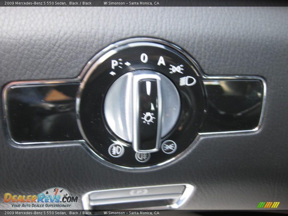 2009 Mercedes-Benz S 550 Sedan Black / Black Photo #22