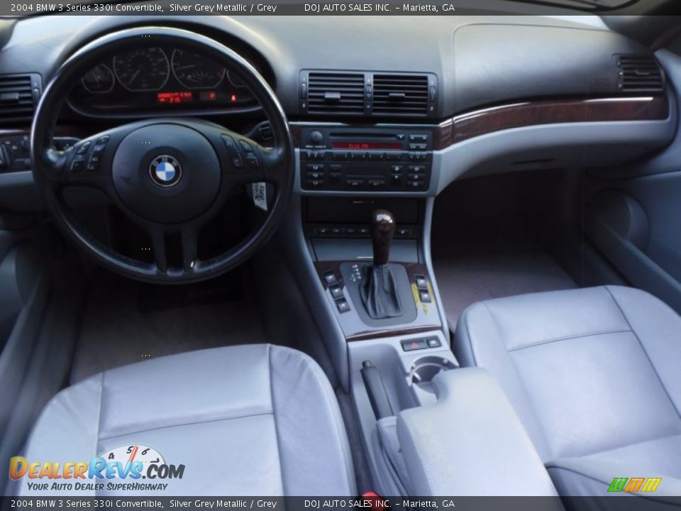 2004 BMW 3 Series 330i Convertible Silver Grey Metallic / Grey Photo #11
