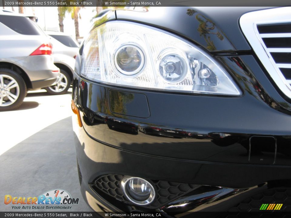 2009 Mercedes-Benz S 550 Sedan Black / Black Photo #23