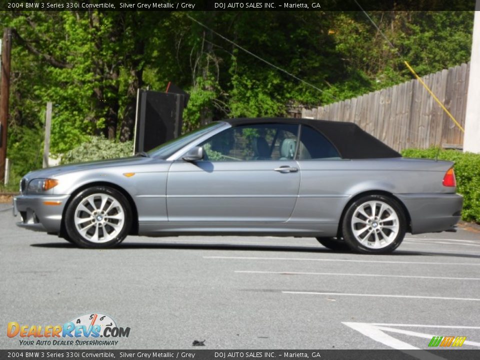 Silver Grey Metallic 2004 BMW 3 Series 330i Convertible Photo #22