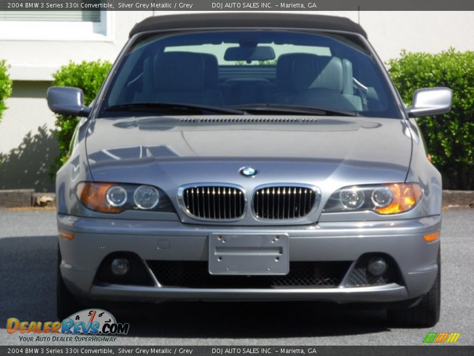 2004 BMW 3 Series 330i Convertible Silver Grey Metallic / Grey Photo #25