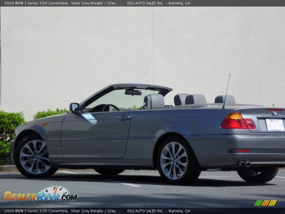 2004 BMW 3 Series 330i Convertible Silver Grey Metallic / Grey Photo #28