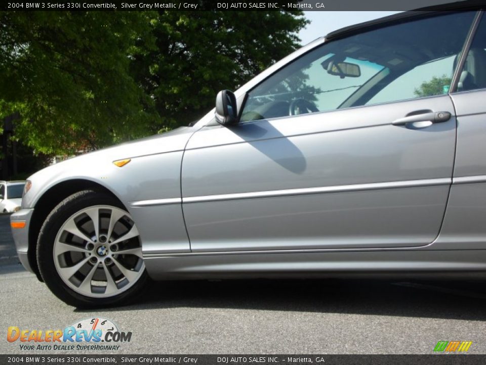 2004 BMW 3 Series 330i Convertible Silver Grey Metallic / Grey Photo #29