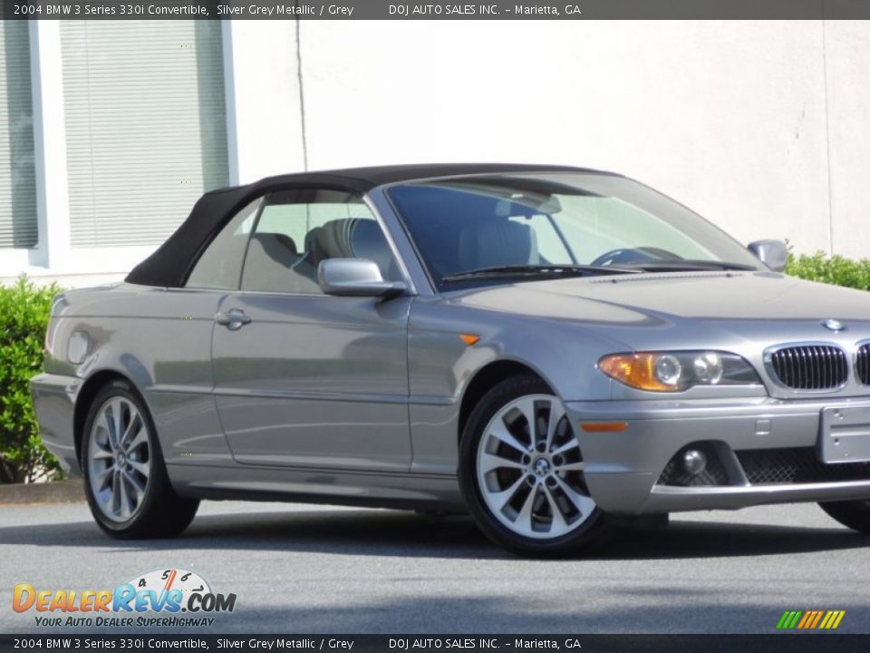 2004 BMW 3 Series 330i Convertible Silver Grey Metallic / Grey Photo #30