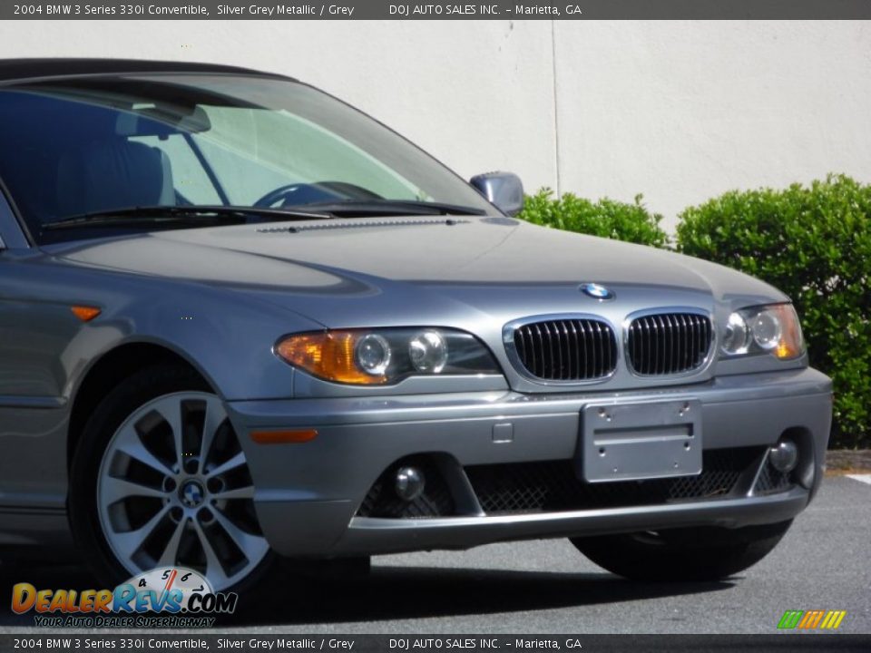 2004 BMW 3 Series 330i Convertible Silver Grey Metallic / Grey Photo #31