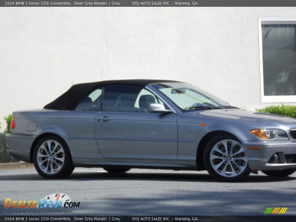 2004 BMW 3 Series 330i Convertible Silver Grey Metallic / Grey Photo #32