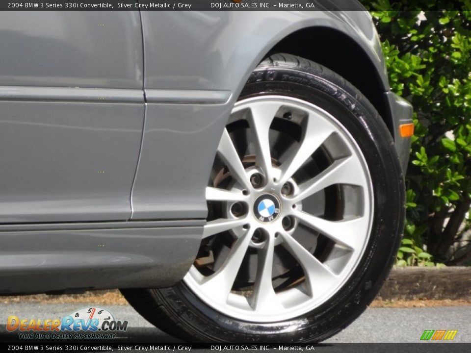 2004 BMW 3 Series 330i Convertible Silver Grey Metallic / Grey Photo #33