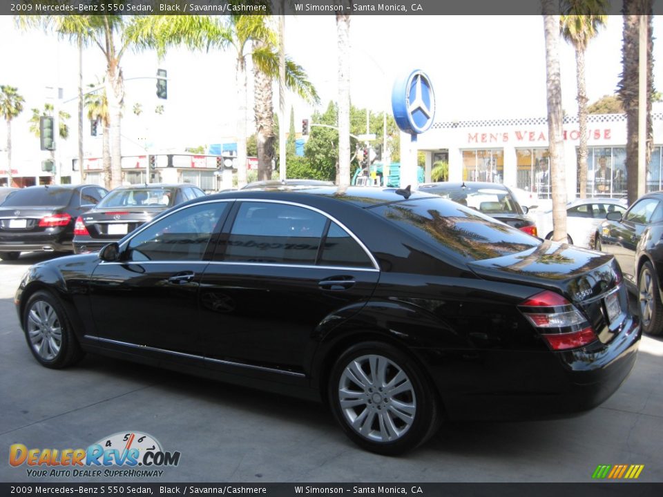 2009 Mercedes-Benz S 550 Sedan Black / Savanna/Cashmere Photo #4