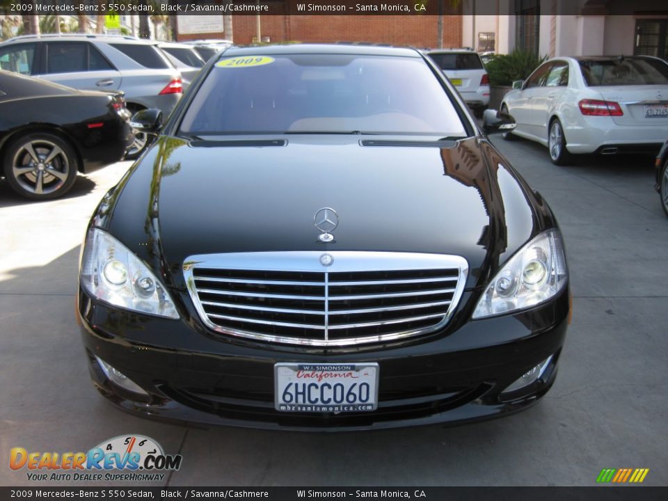 2009 Mercedes-Benz S 550 Sedan Black / Savanna/Cashmere Photo #6