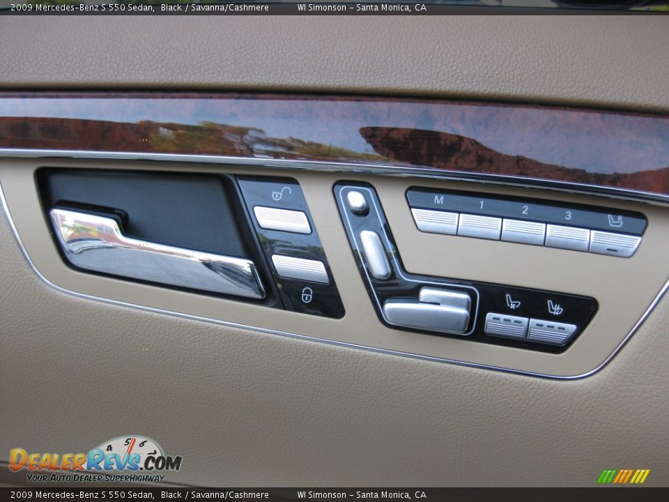 2009 Mercedes-Benz S 550 Sedan Black / Savanna/Cashmere Photo #7