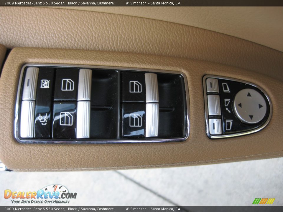 2009 Mercedes-Benz S 550 Sedan Black / Savanna/Cashmere Photo #8