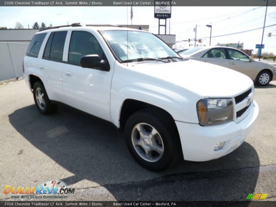2008 Chevrolet TrailBlazer LT 4x4 Summit White / Ebony Photo #1