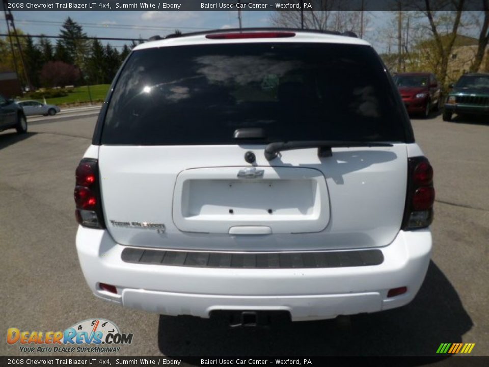 2008 Chevrolet TrailBlazer LT 4x4 Summit White / Ebony Photo #6
