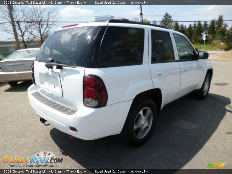 2008 Chevrolet TrailBlazer LT 4x4 Summit White / Ebony Photo #7