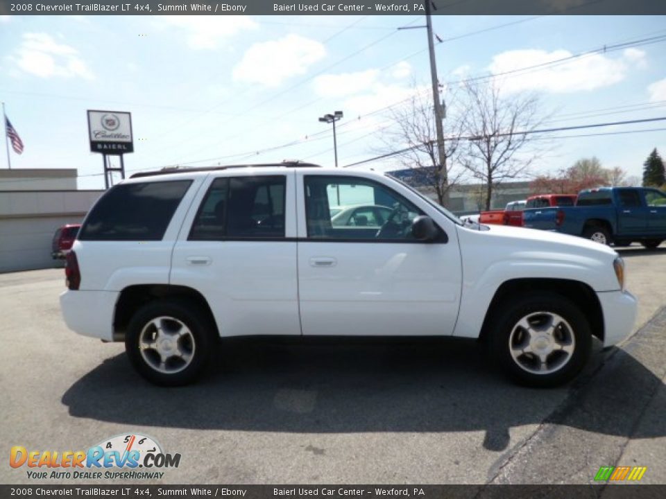 2008 Chevrolet TrailBlazer LT 4x4 Summit White / Ebony Photo #8