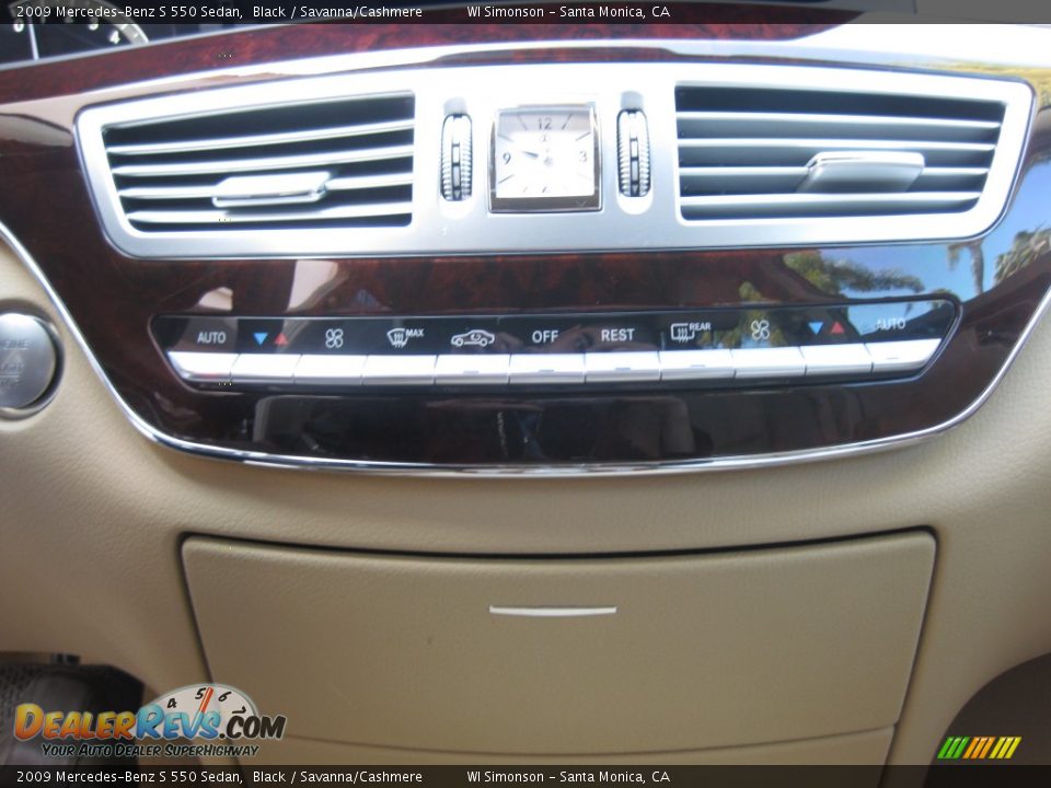 2009 Mercedes-Benz S 550 Sedan Black / Savanna/Cashmere Photo #14