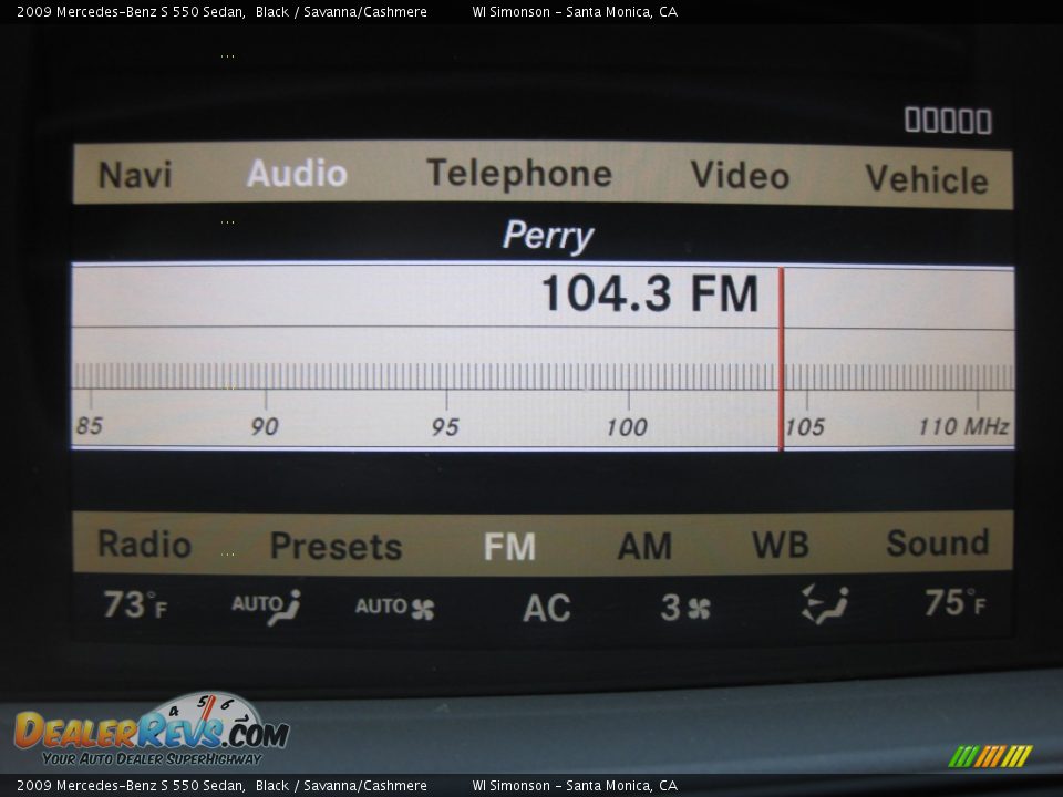 2009 Mercedes-Benz S 550 Sedan Black / Savanna/Cashmere Photo #15