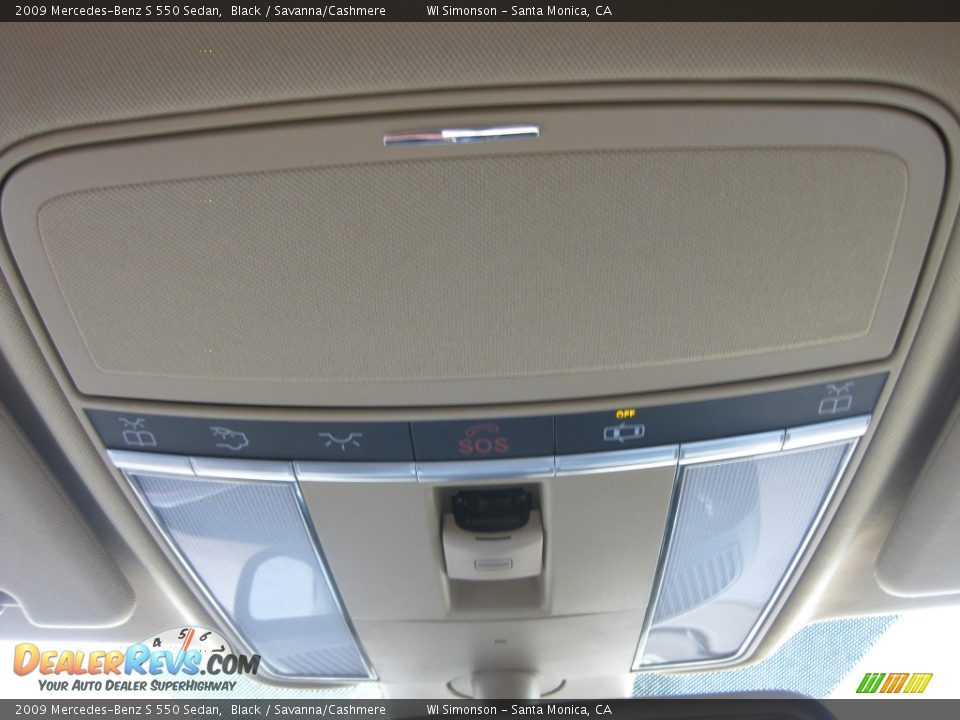 2009 Mercedes-Benz S 550 Sedan Black / Savanna/Cashmere Photo #18