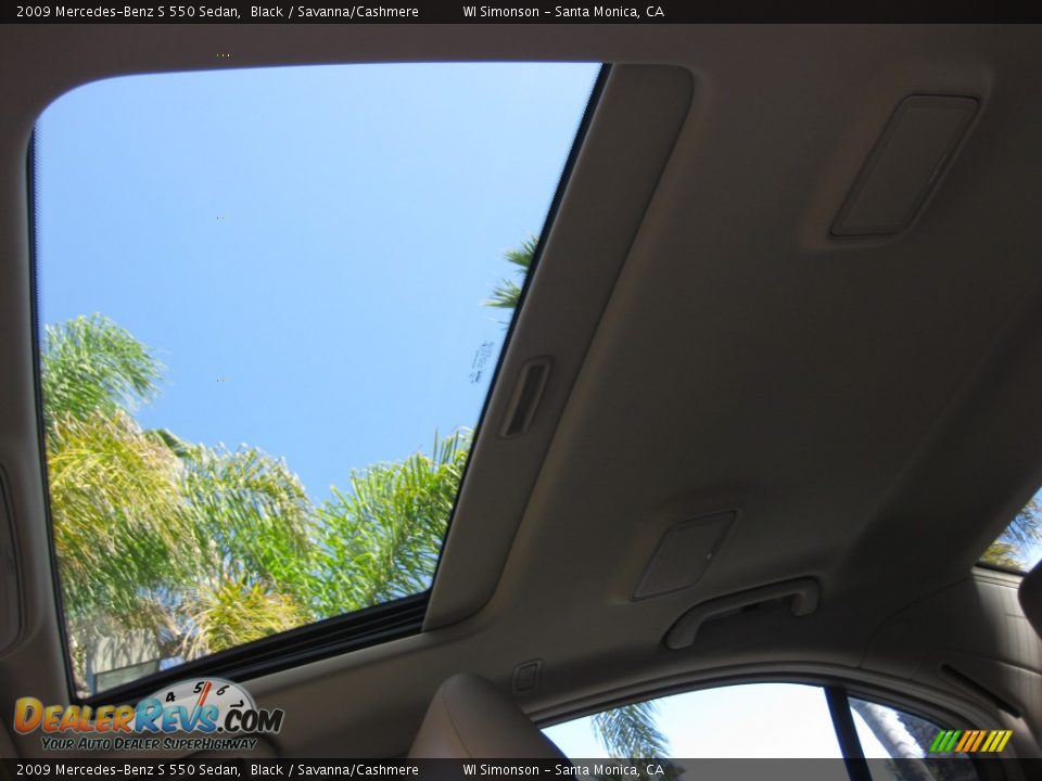 2009 Mercedes-Benz S 550 Sedan Black / Savanna/Cashmere Photo #22