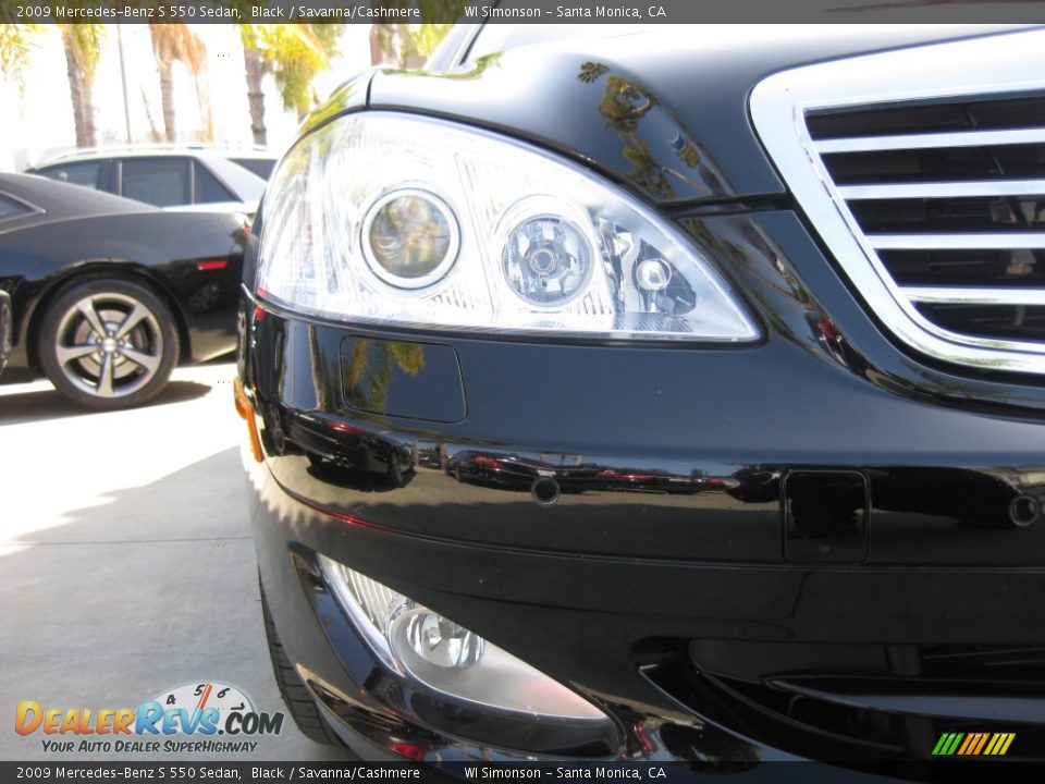 2009 Mercedes-Benz S 550 Sedan Black / Savanna/Cashmere Photo #23
