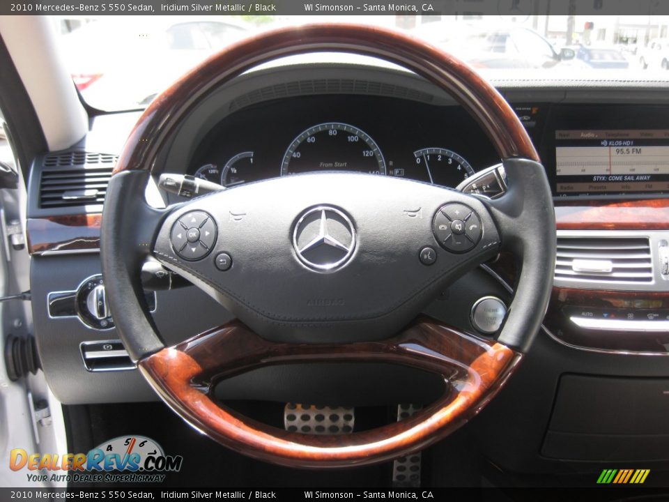 2010 Mercedes-Benz S 550 Sedan Steering Wheel Photo #12