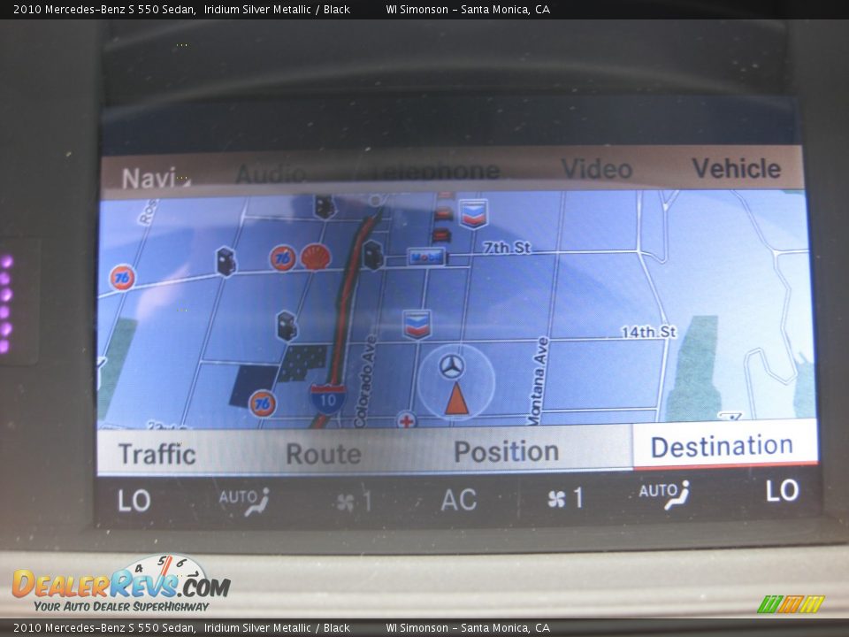 Navigation of 2010 Mercedes-Benz S 550 Sedan Photo #16