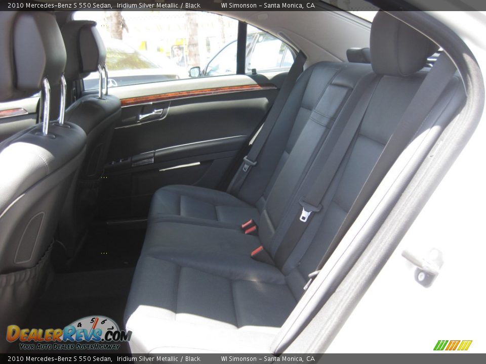 Rear Seat of 2010 Mercedes-Benz S 550 Sedan Photo #20